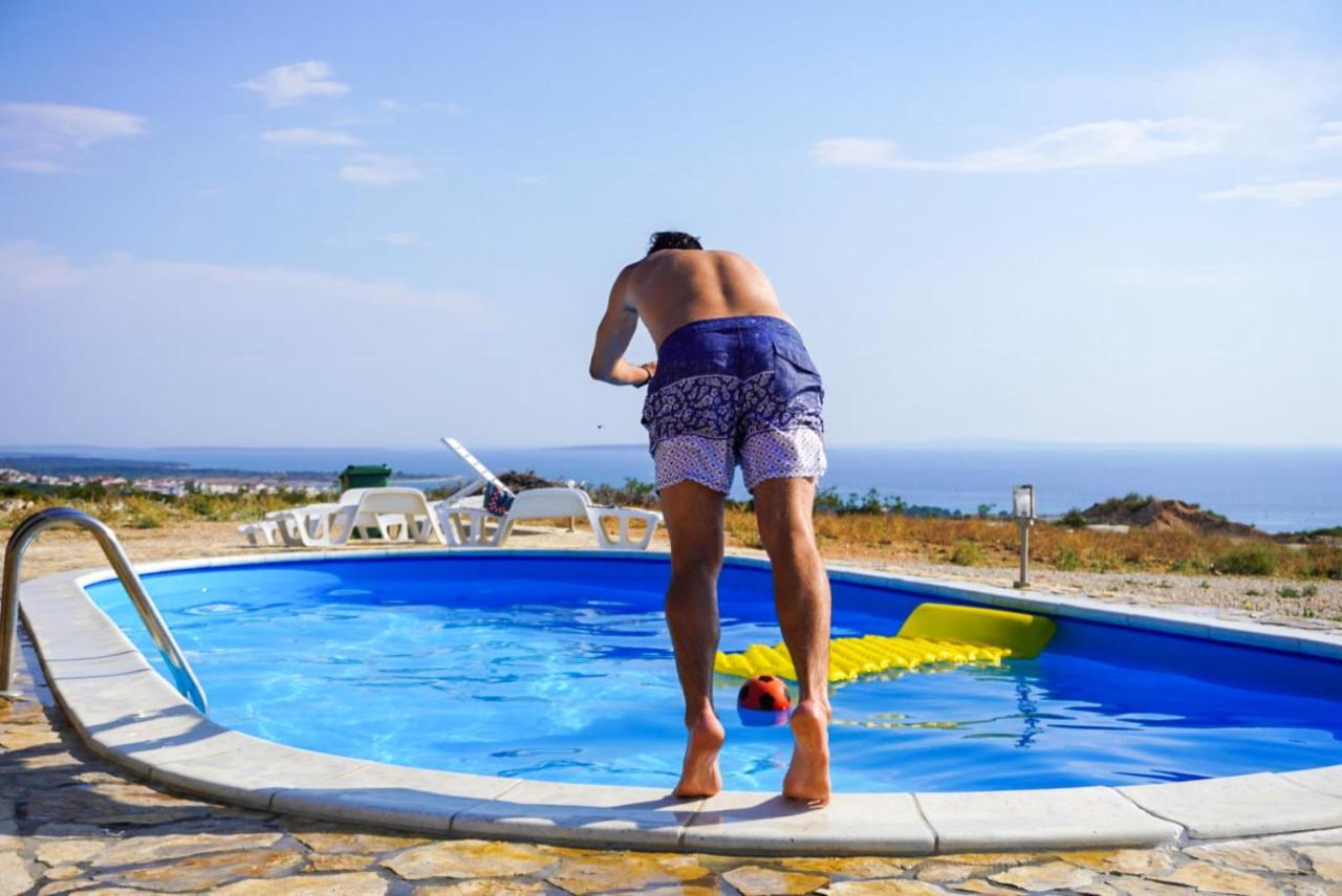 Beautiful Secluded Area Near Novalja Vacation House With Pool And Sea View Villa Lara Экстерьер фото