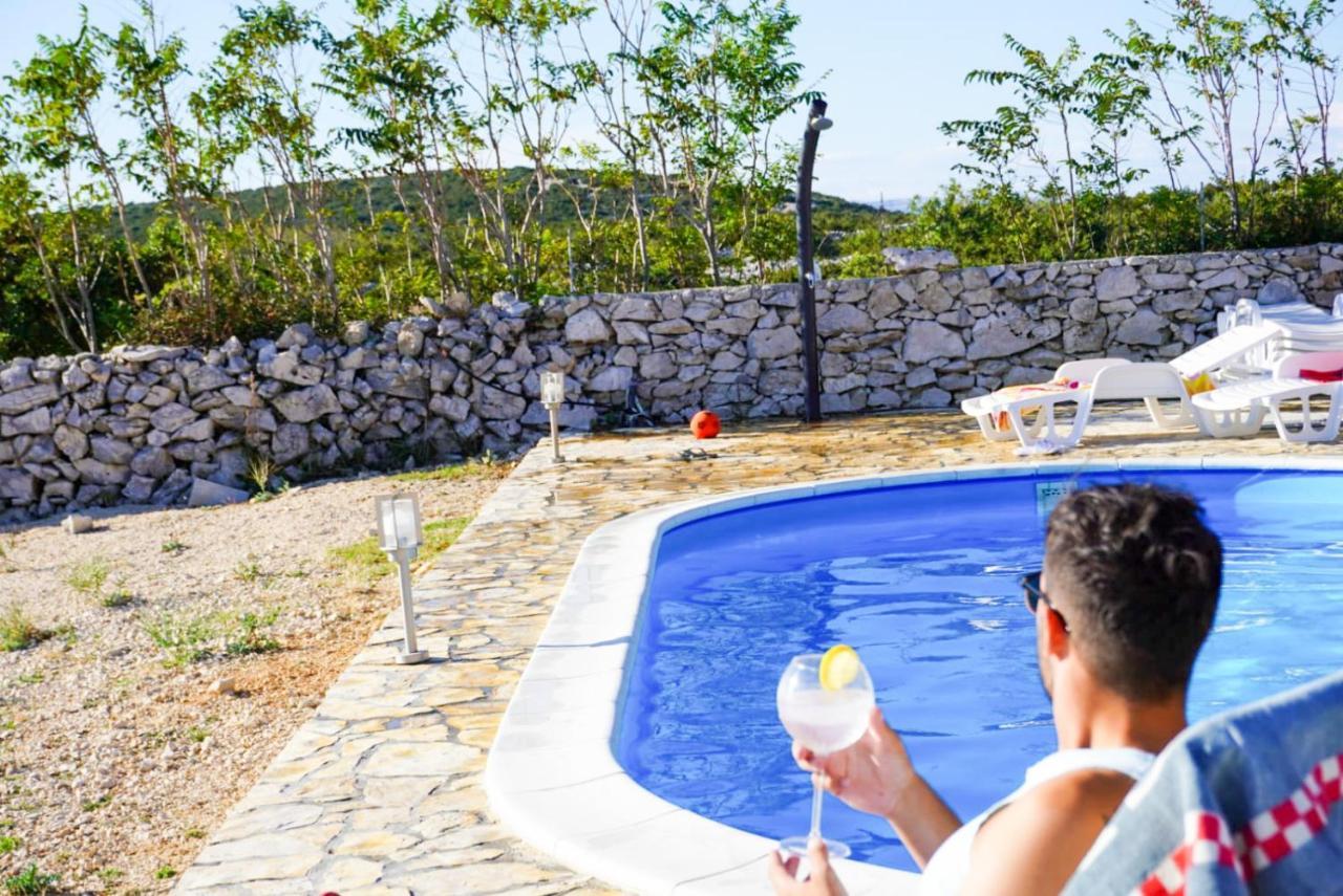 Beautiful Secluded Area Near Novalja Vacation House With Pool And Sea View Villa Lara Экстерьер фото